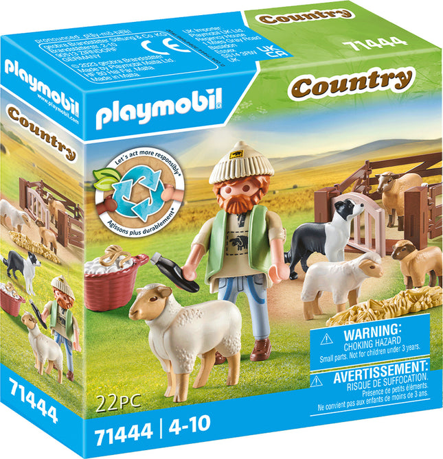 Playmobil Young Shepherd with flock of sheep