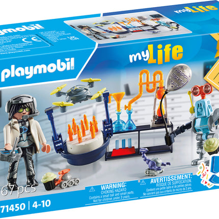 Playmobil Researchers with Robots