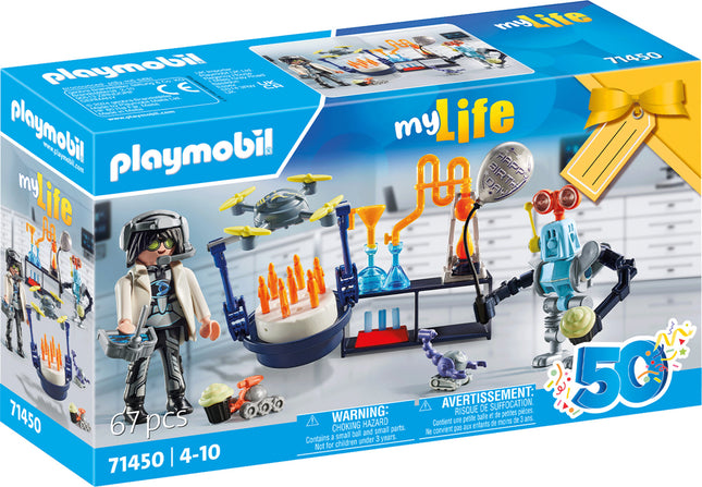 Playmobil Researchers with Robots