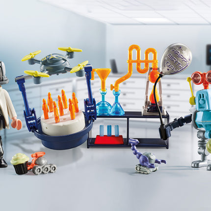Playmobil Researchers with Robots