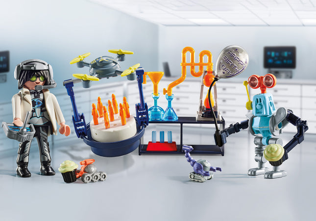 Playmobil Researchers with Robots