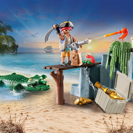 Playmobil Pirate with alligator