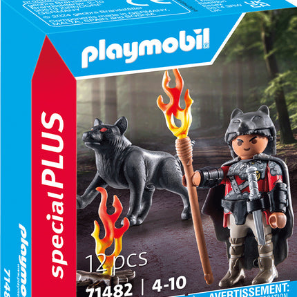 Playmobil Warrior with Wolf