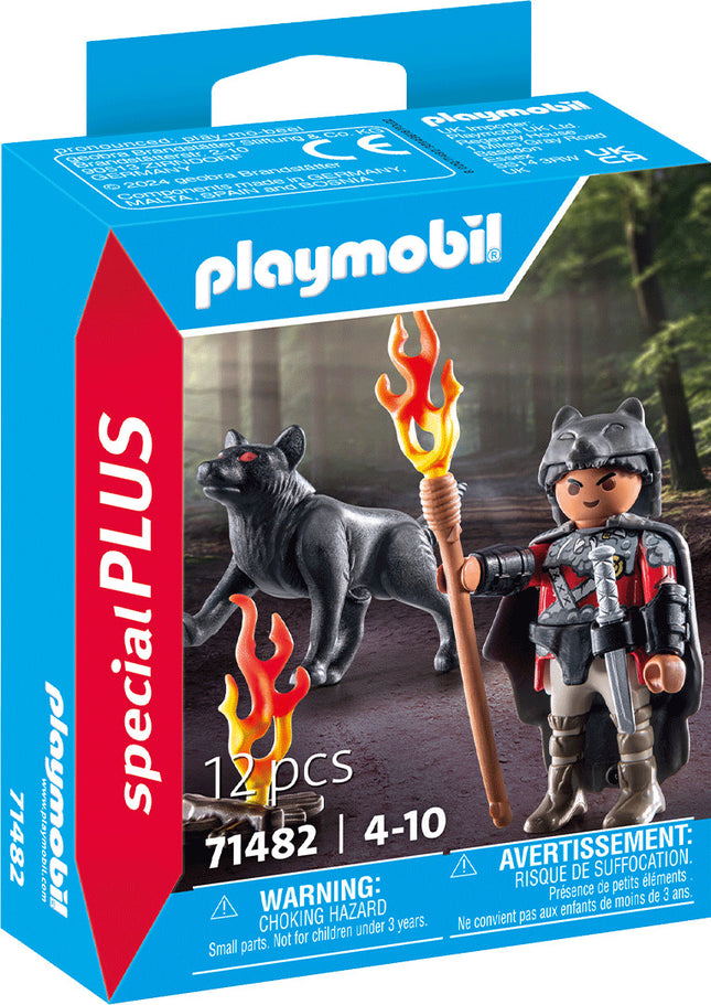 Playmobil Warrior with Wolf
