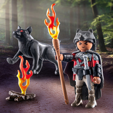 Playmobil Warrior with Wolf