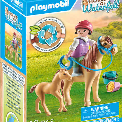 Playmobil Child with Pony and foal