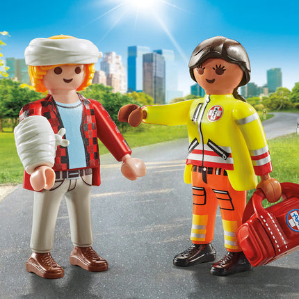 Playmobil Paramedic with patient