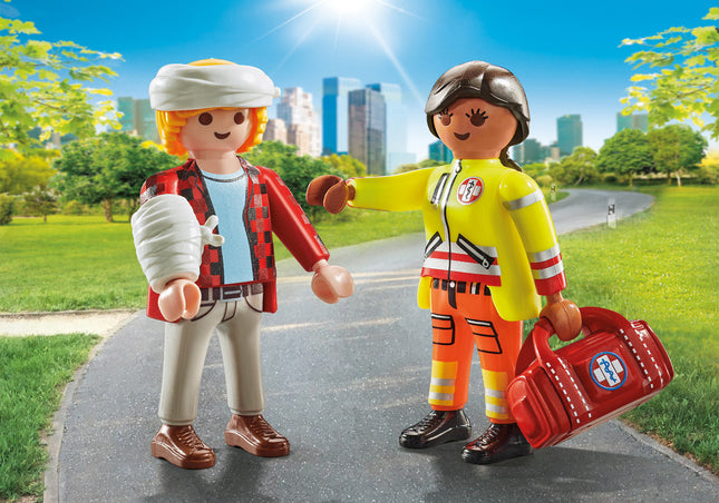 Playmobil Paramedic with patient