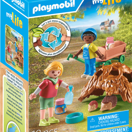 Playmobil Children with Hedgehog family