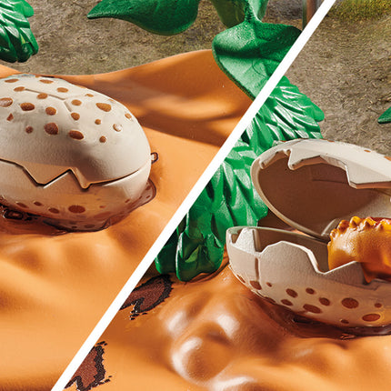 Playmobil Stegosaurus Nest with Egg Thief
