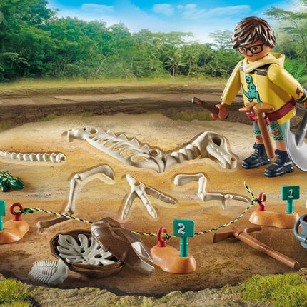 Playmobil Archaeological Dig with Dinosaur Skeleton