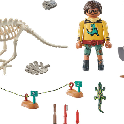 Playmobil Archaeological Dig with Dinosaur Skeleton