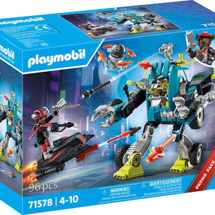 Playmobil Robot vs. glider