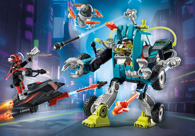 Playmobil Robot vs. glider
