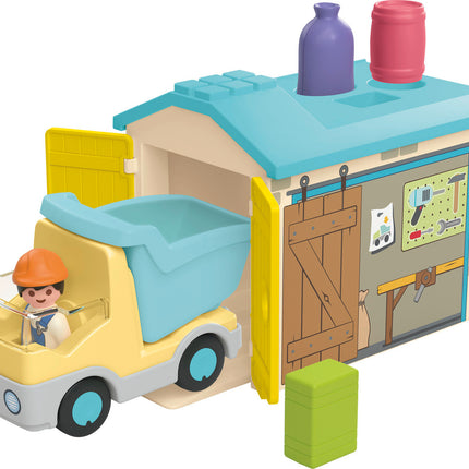 Playmobil Junior: Construction Truck with Garage