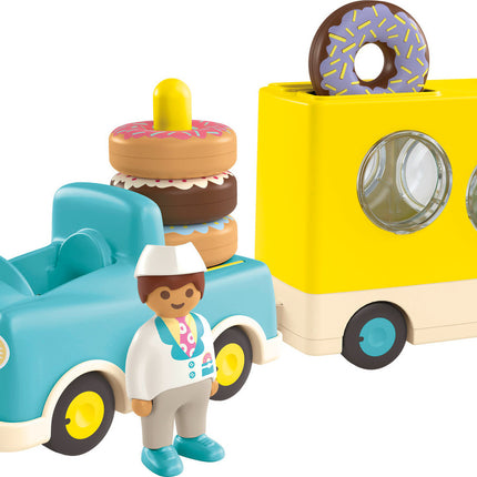 Playmobil Junior: Crazy Donut Truck with Stacking and Sorting Feature