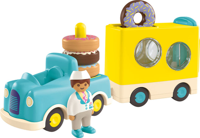 Playmobil Junior: Crazy Donut Truck with Stacking and Sorting Feature