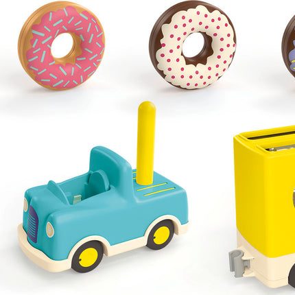 Playmobil Junior: Crazy Donut Truck with Stacking and Sorting Feature