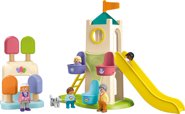 Playmobil Junior: Adventure Tower with Ice Cream Booth