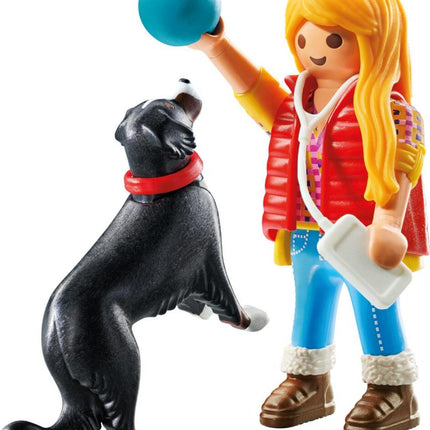 Woman with Mountain Dog