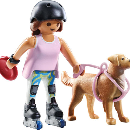 Skater with Retriever