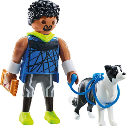 Jogger with Border Collie