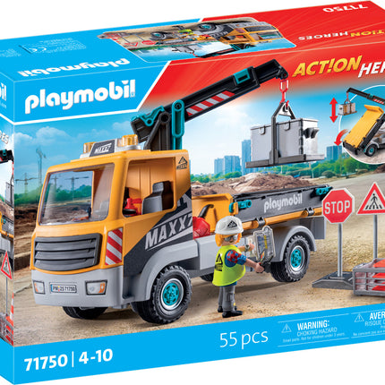 Construction Truck with Crane