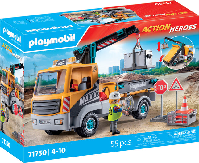 Construction Truck with Crane