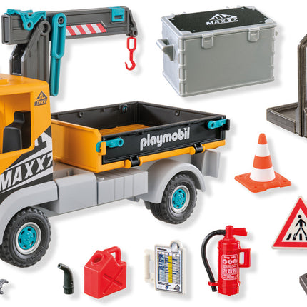 Construction Truck with Crane