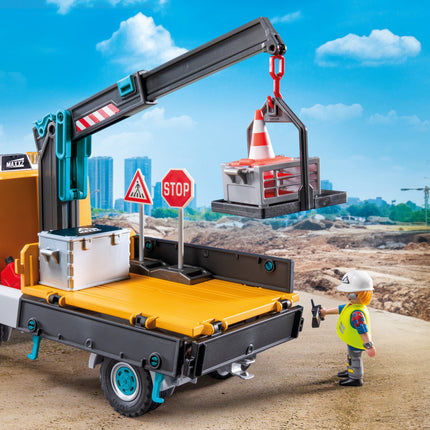 Construction Truck with Crane