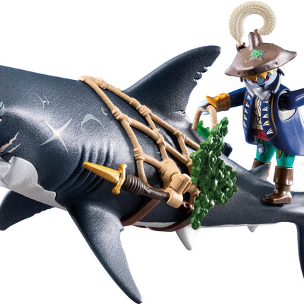 Giant Shark with Pirate