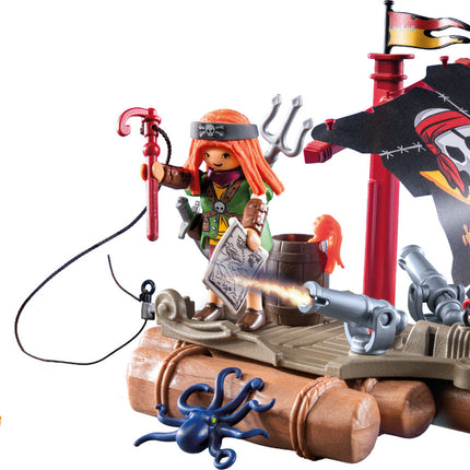 Pirate Raft with Treasure