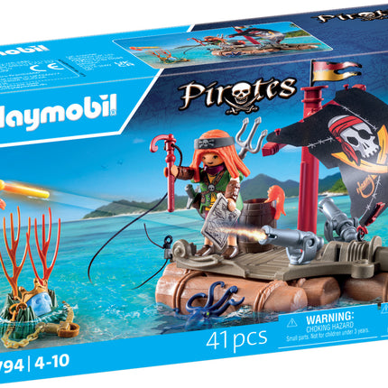 Pirate Raft with Treasure