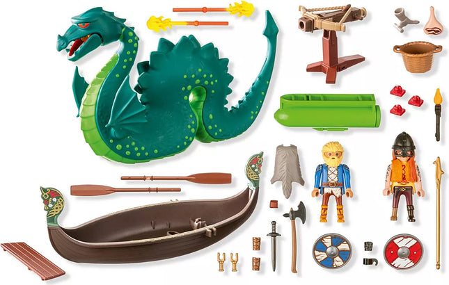 Vikings with Sea Monster