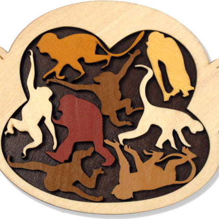 Monkey Madness  wooden packing puzzle