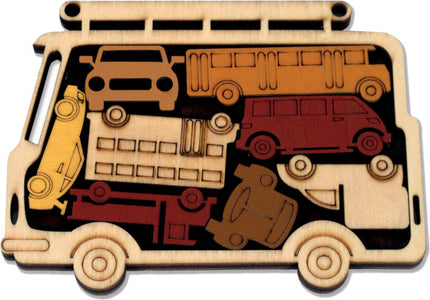 Car Park wooden packing puzzle