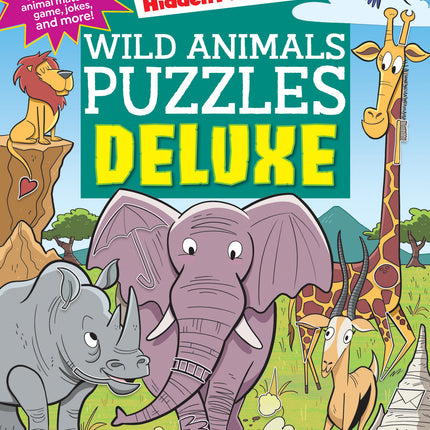 Wild Animals Puzzles Deluxe: Roaring Fun with Over 50  Hidden Pictures Wild Animal Puzzles, Jokes, Mazes & 110 Stickers for Kids