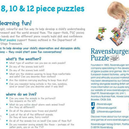 My First Puzzles: Where do We Live (6, 8, 10, 12 Piece Puzzles)