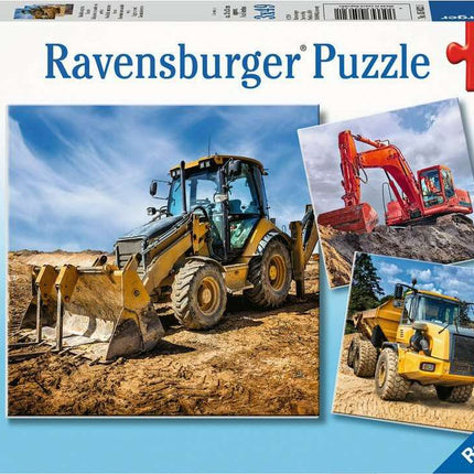 Diggers at Work (3 x 49 pc Puzzle)
