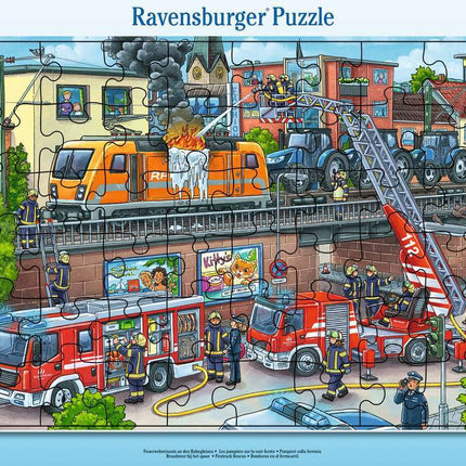 Firetruck Rescue 48pc Frame Puzzle
