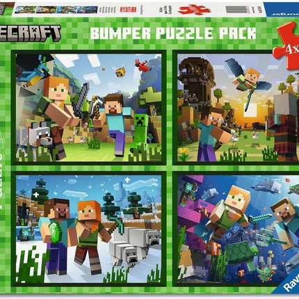 Minecraft Bumper Pack Puzzle (4x100 pc)