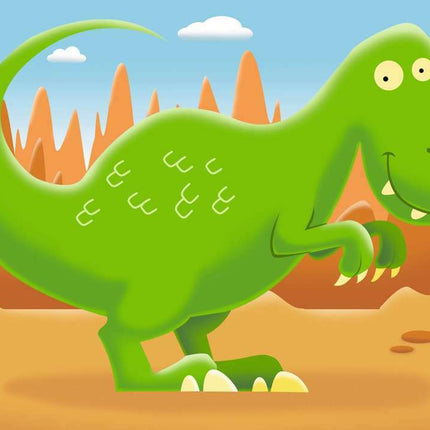 My First Puzzles: Jolly Dinos (2, 3, 4, 5 Piece Puzzles)