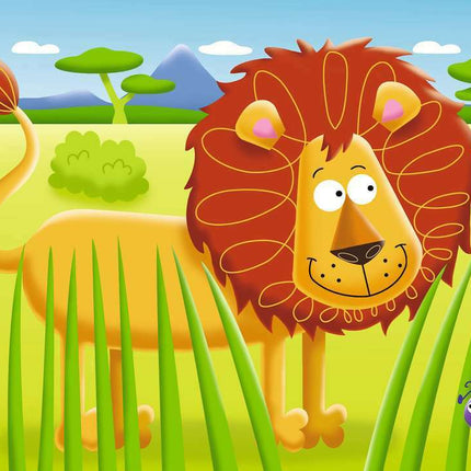 My First Puzzles: On Safari (2, 3, 4, 5 Piece Puzzles)