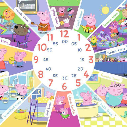 Peppa Pig Tell the Time (60 Piece Clock Puzzle)