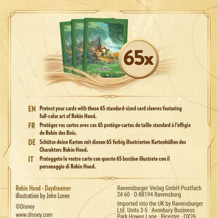 Ravensburger Disney Lorcana TCG: Into the Inklands Card Sleeve Pack - Robin Hood
