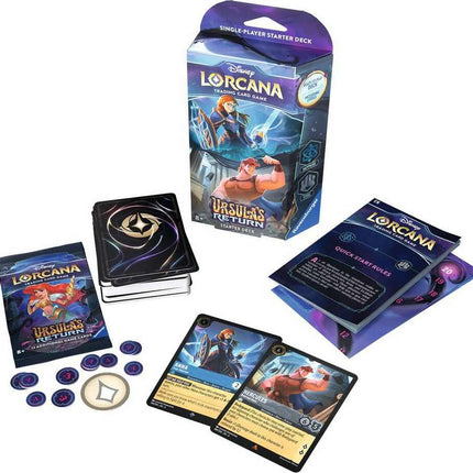 Disney Lorcana: Ursula's Return TCG Starter Deck Sapphire and Steel