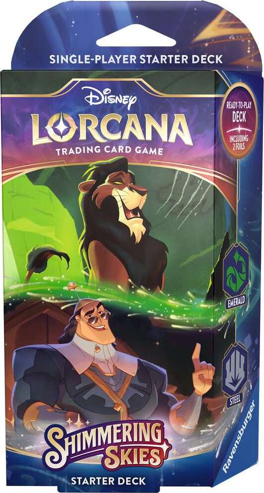 Disney Lorcana TCG: Shimmering Skies - Emerald & Steel Starter Deck