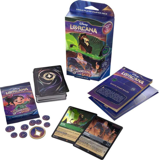 Disney Lorcana TCG: Shimmering Skies - Emerald & Steel Starter Deck