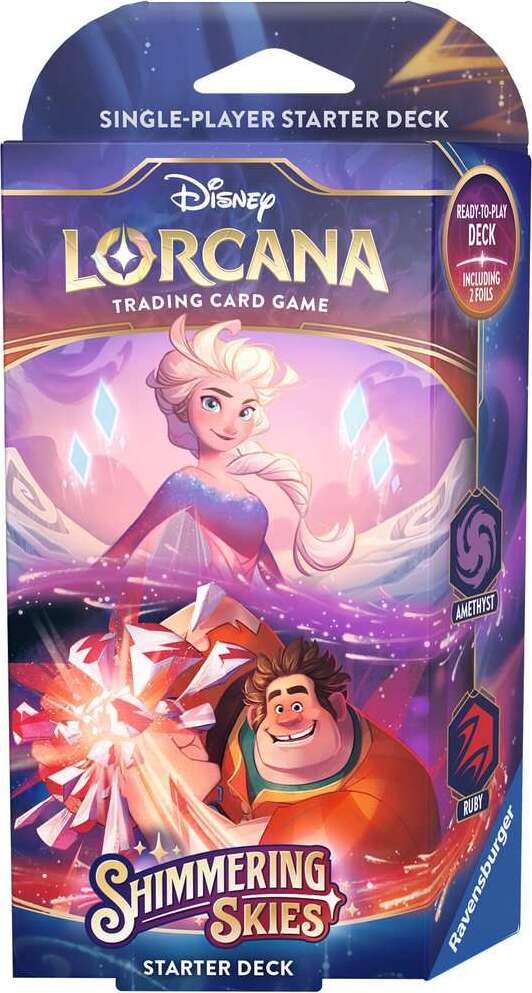 Disney Lorcana TCG: Shimmering Skies - Amethyst & Ruby Starter Deck