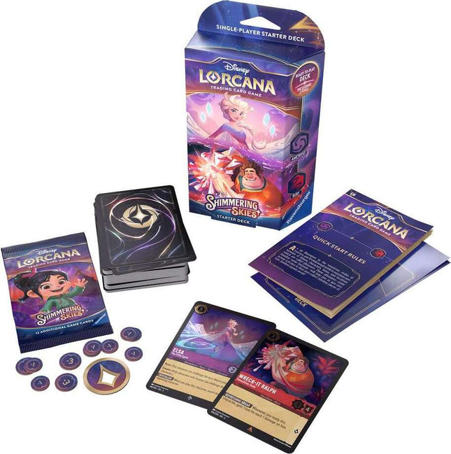Disney Lorcana TCG: Shimmering Skies - Amethyst & Ruby Starter Deck